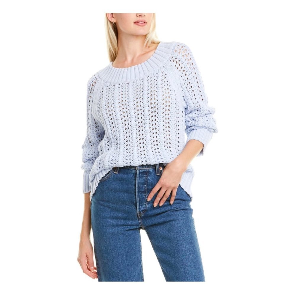 J. Crew Pointelle Beach Sweater large JCrew